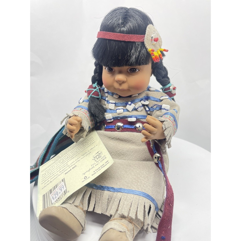 Gentle‎ Dreams Baby Doll Sioux Girl Collectible Native Figure NEW Indian Doll